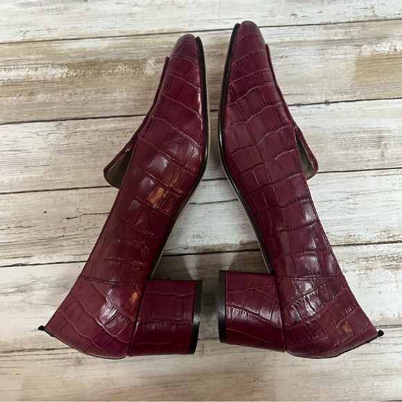 Boden Carina Croc Block Heel Loafers - Picture 8 of 12